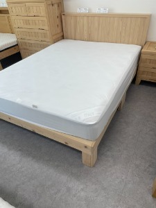 [전시품] 그린나래 편백나무 침대 Q